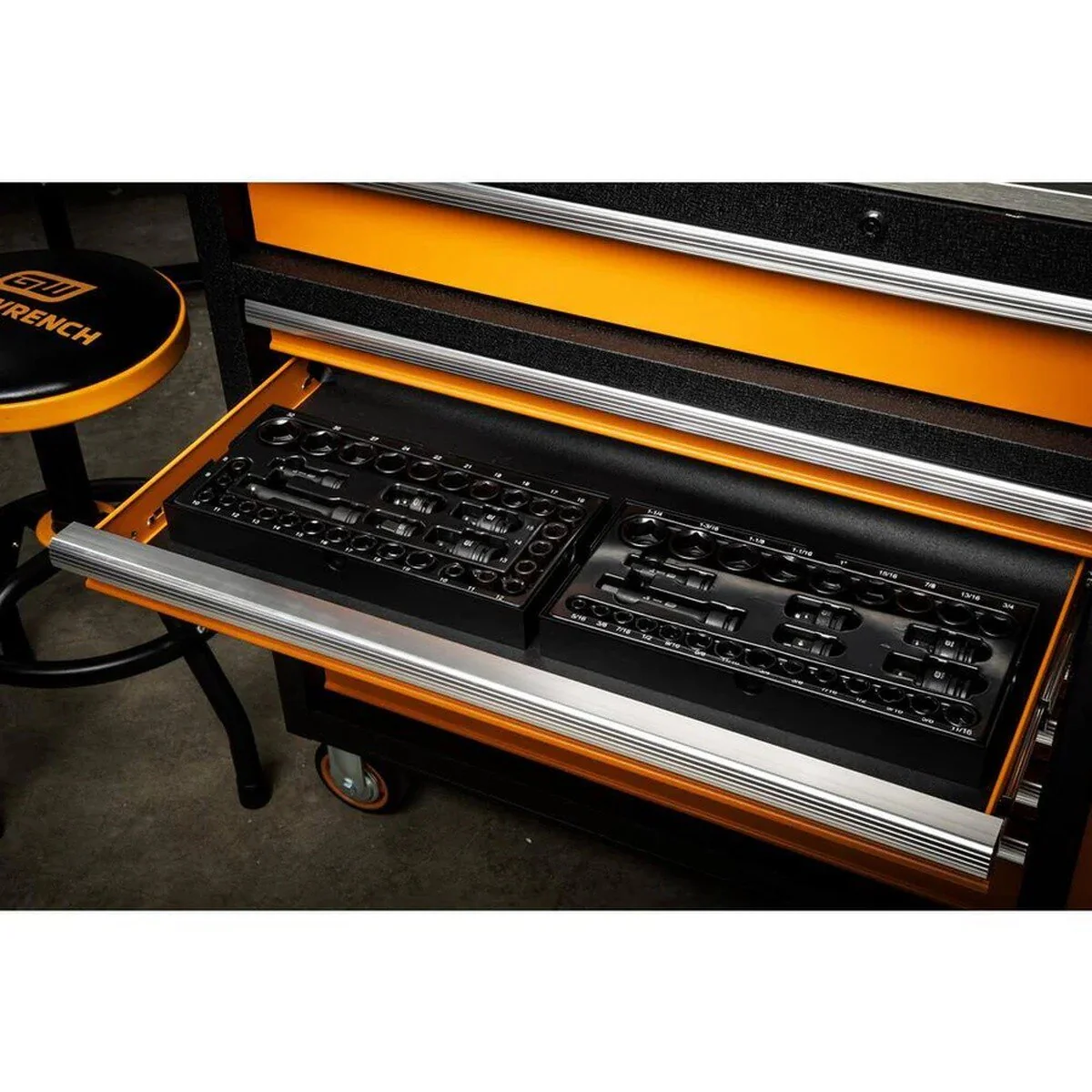 29-Piece SAE 3/8 in. and 1/2 in. Impact Socket Tray Set (29 Piece Set) - Image 9