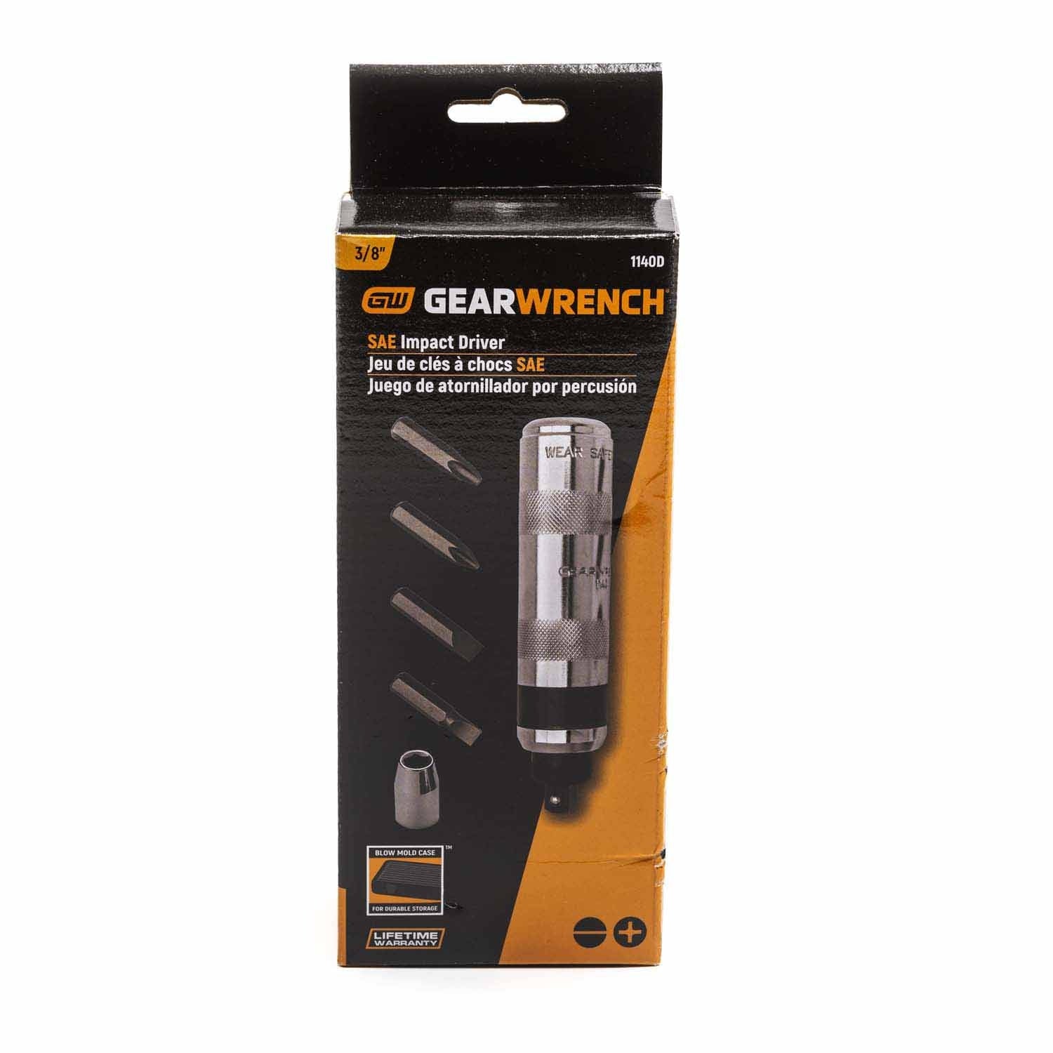 Gearwrench 1140D 6 Piece 3/8" Drive Impact Driver Set - Image 3