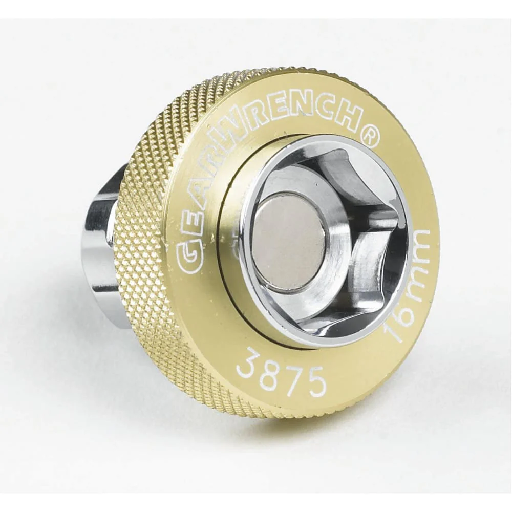 GearWrench 3870D 7 Pc. 3/8" Drive 6 Point Magnetic Oil Drain Plug Metric Socket Set - Image 4