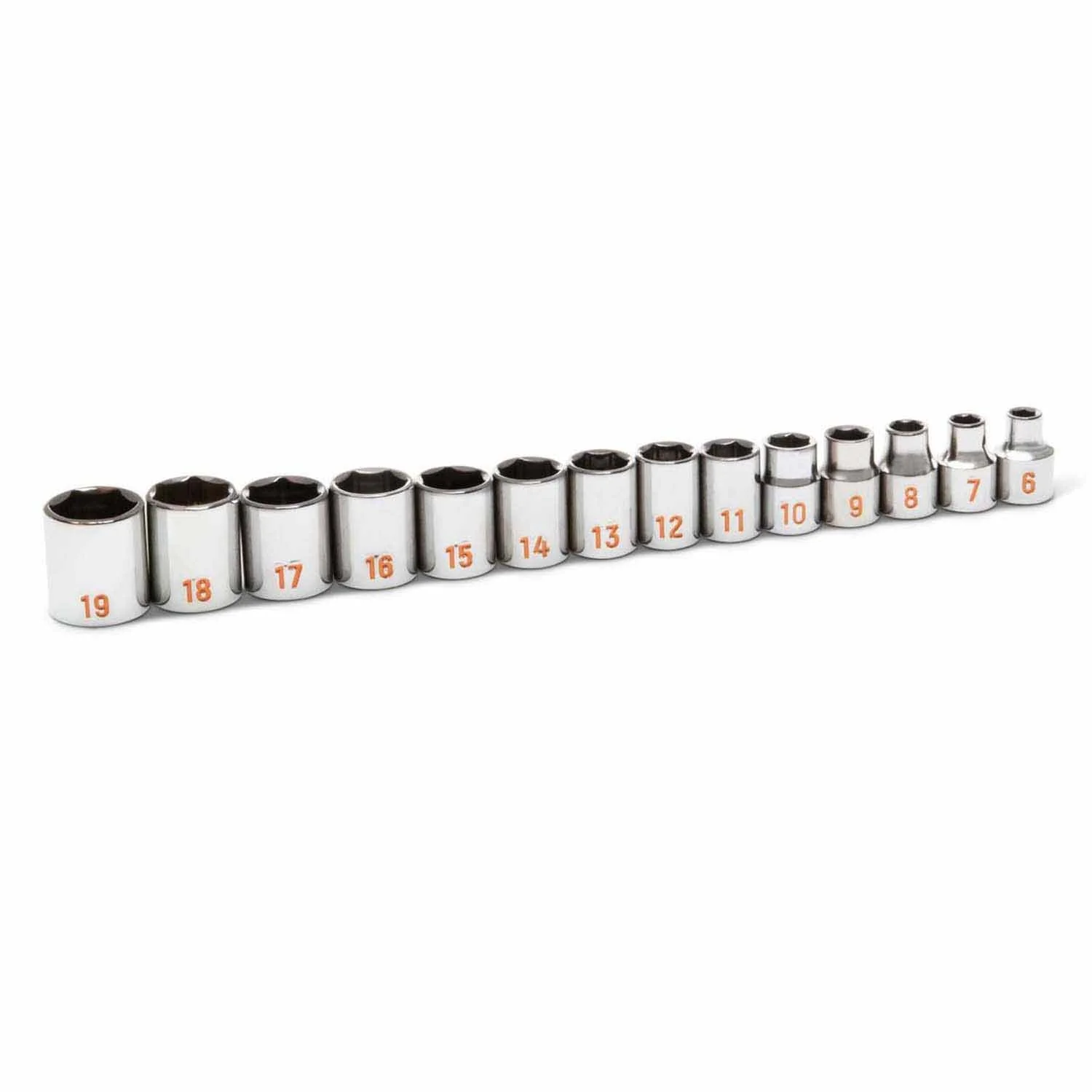 GearWrench 80552H 14 Piece 3/8" Drive 6 Point Metric Hi-Viz Socket Set - Image 3