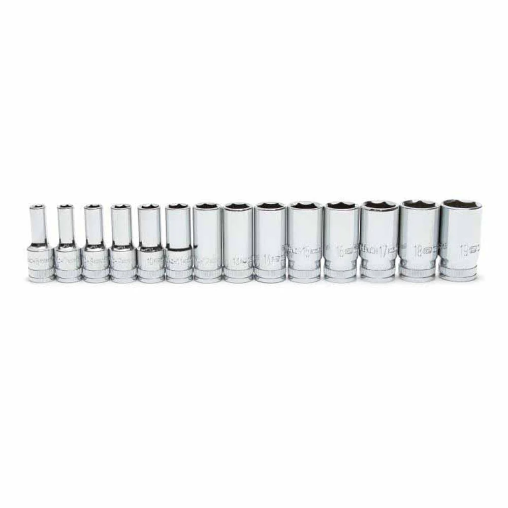 GearWrench 80554S-06 14 Piece 3/8" Drive 6 Point Mid Length Metric Socket Set - Image 3