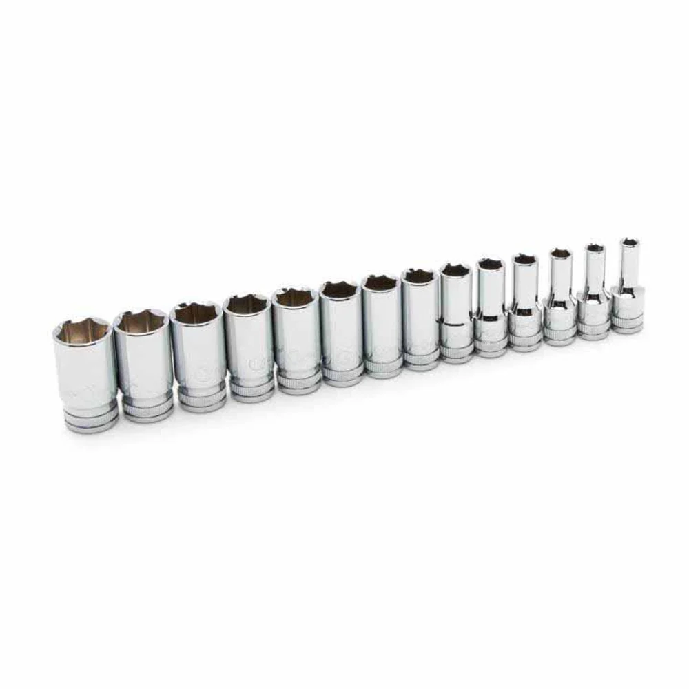 GearWrench 80554S-06 14 Piece 3/8" Drive 6 Point Mid Length Metric Socket Set - Image 5