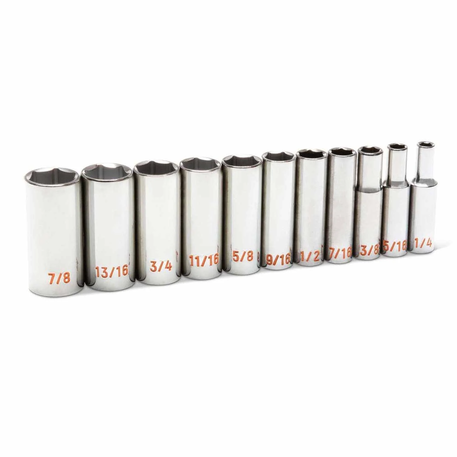 GearWrench 80555H 11 Piece 3/8" Drive 6 Point SAE Hi-Viz Deep Socket Set - Image 3