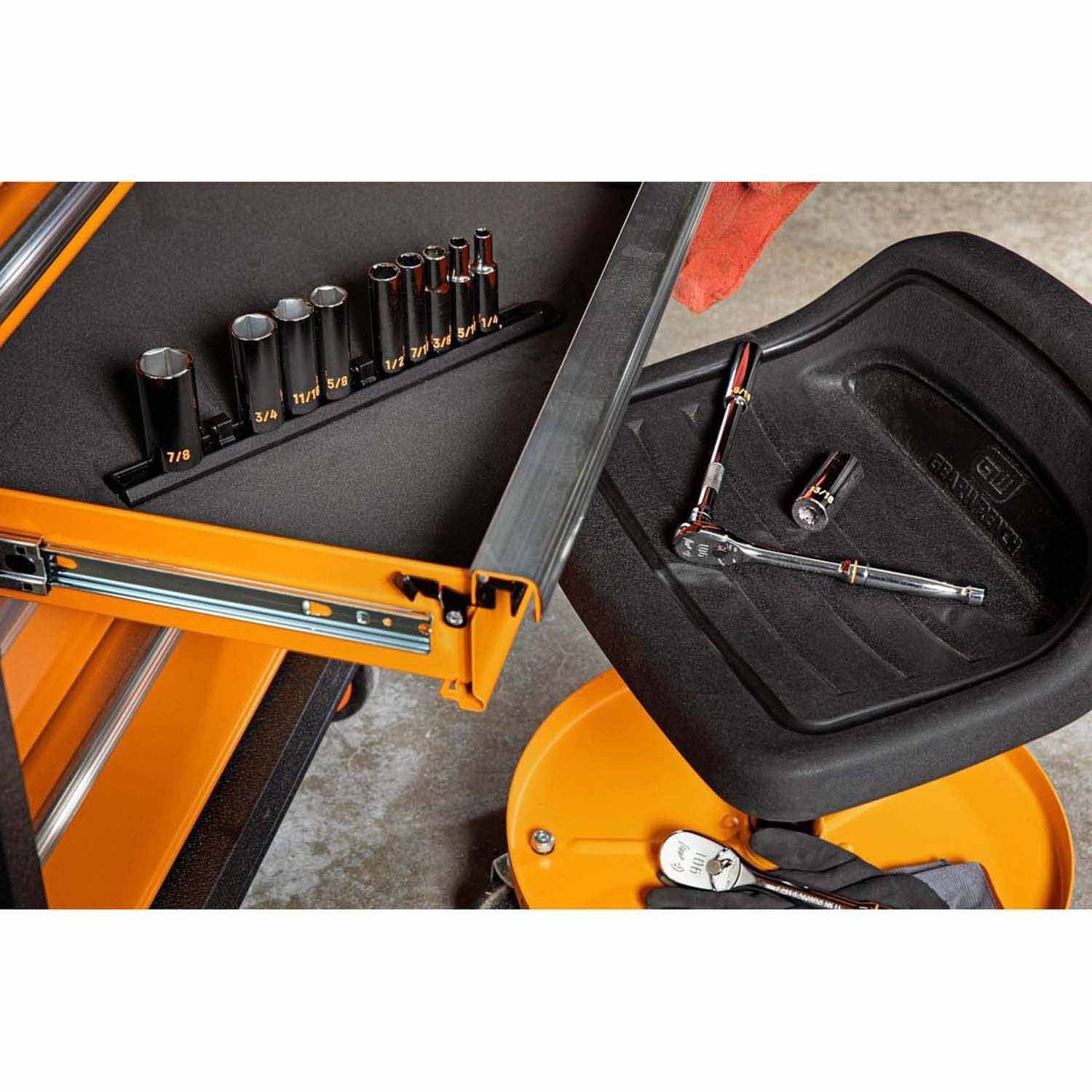GearWrench 80555H 11 Piece 3/8" Drive 6 Point SAE Hi-Viz Deep Socket Set - Image 7