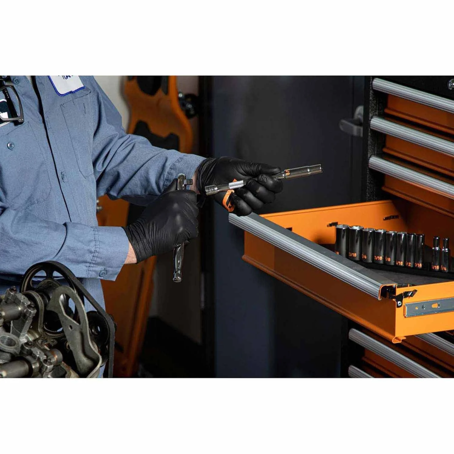 GearWrench 80555H 11 Piece 3/8" Drive 6 Point SAE Hi-Viz Deep Socket Set - Image 8