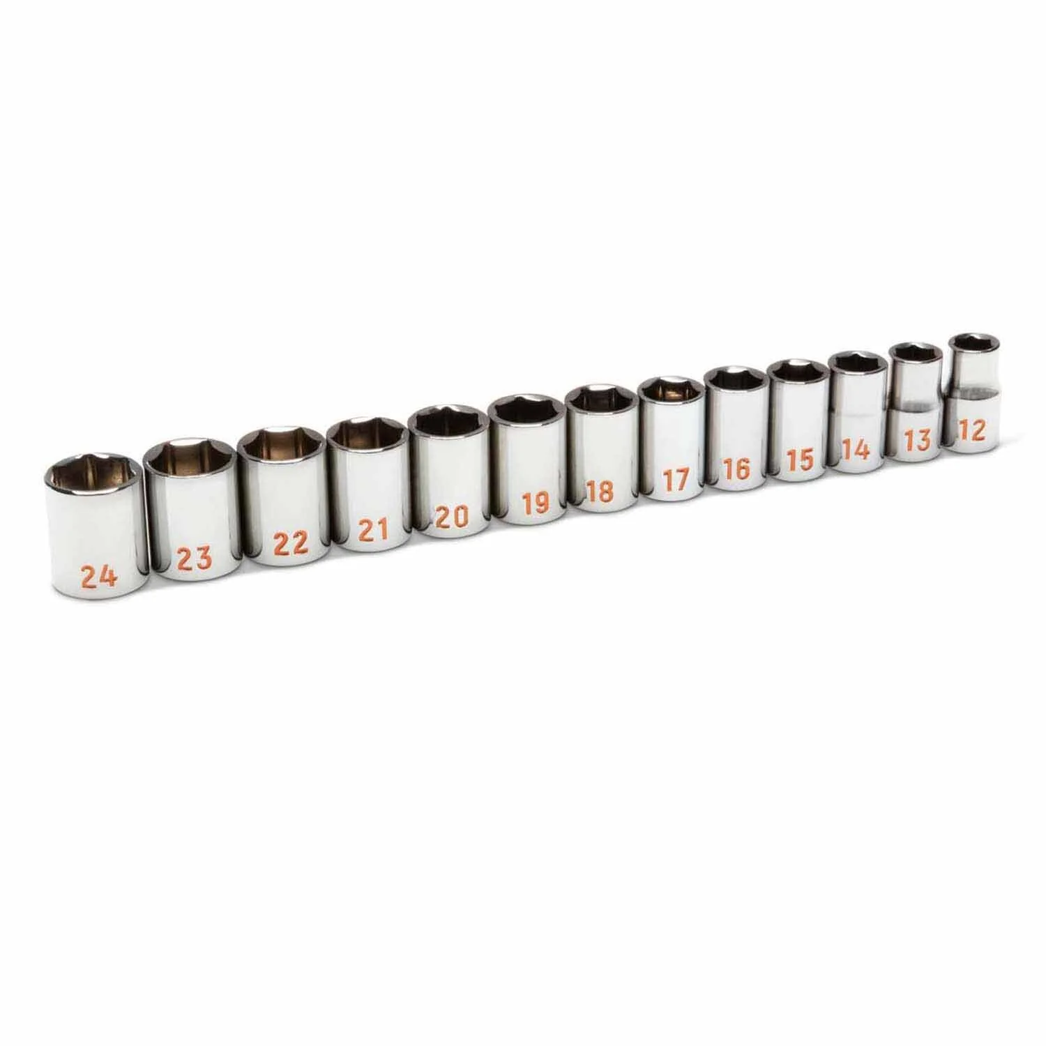 GearWrench 80702H 13 Piece 1/2" Drive 6 Point Metric Hi-Viz Socket Set - Image 3