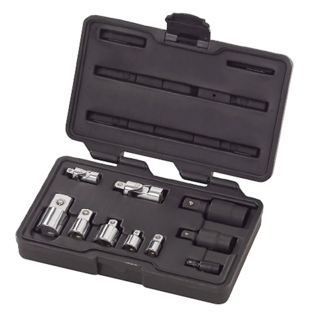 GearWrench 81205 10 Pc. 1/4", 3/8" & 1/2" Drive Universal Joint and Adapter Set - Image 2