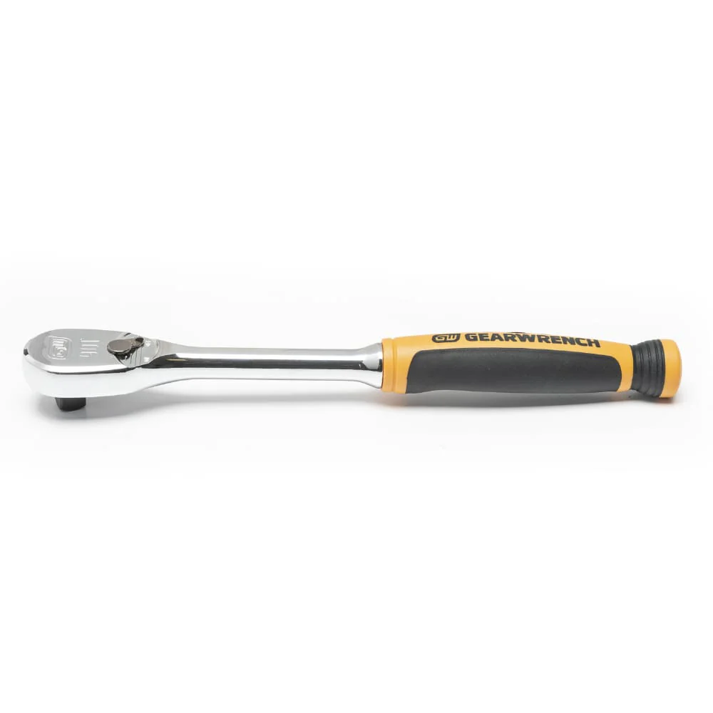 GearWrench 81208T 3/8" Drive 90-Tooth Dual Material Teardrop Ratchet 9" - Image 5