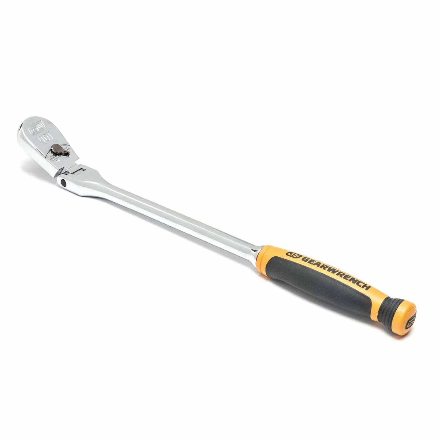 Gearwrench 81210T 3/8" Drive 90-Tooth Dual Material Flex Head Teardrop Ratchet - Image 2