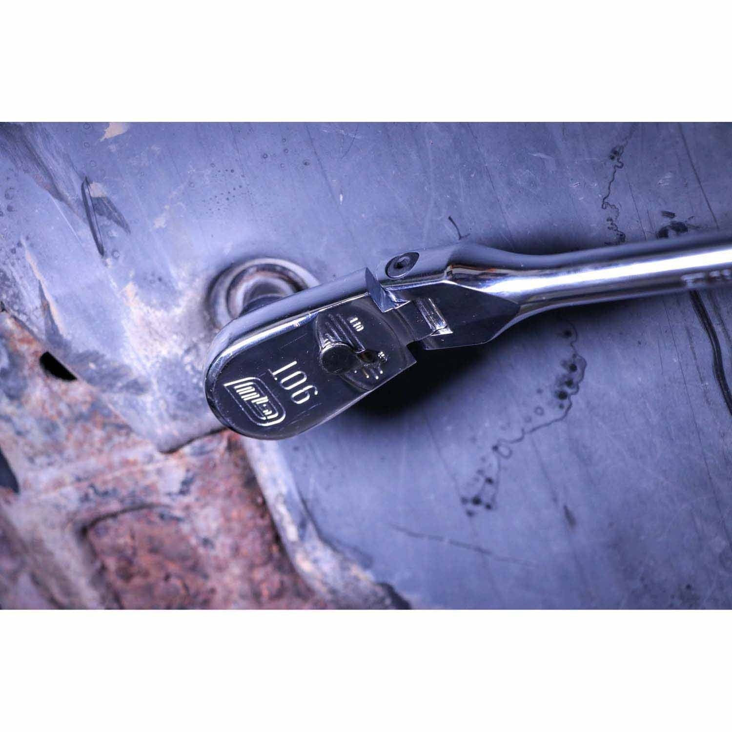Gearwrench 81215T 3/8" Drive 90-Tooth Flex Head Teardrop Ratchet 11" - Image 7
