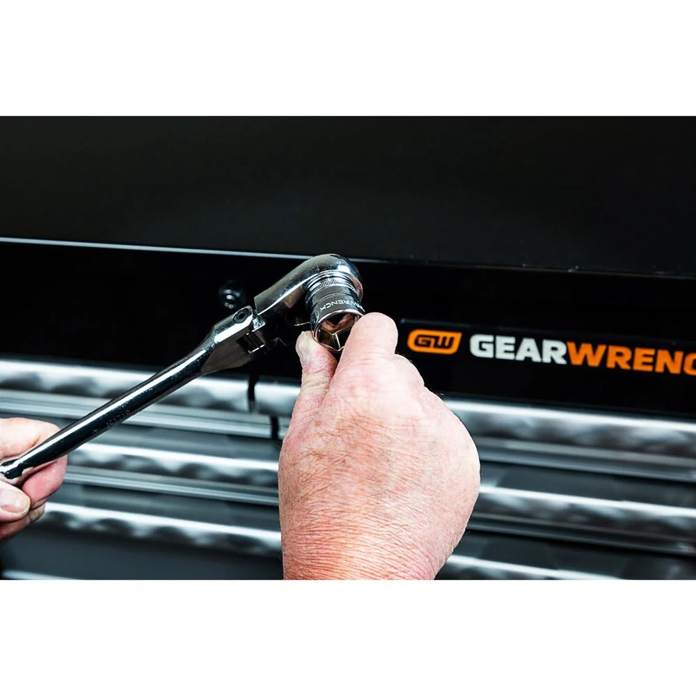 GearWrench 81230XP 4 Pc. 1/4", 3/8" & 1/2" Drive 120XP Flex Head Teardrop Ratchet Set - Image 5