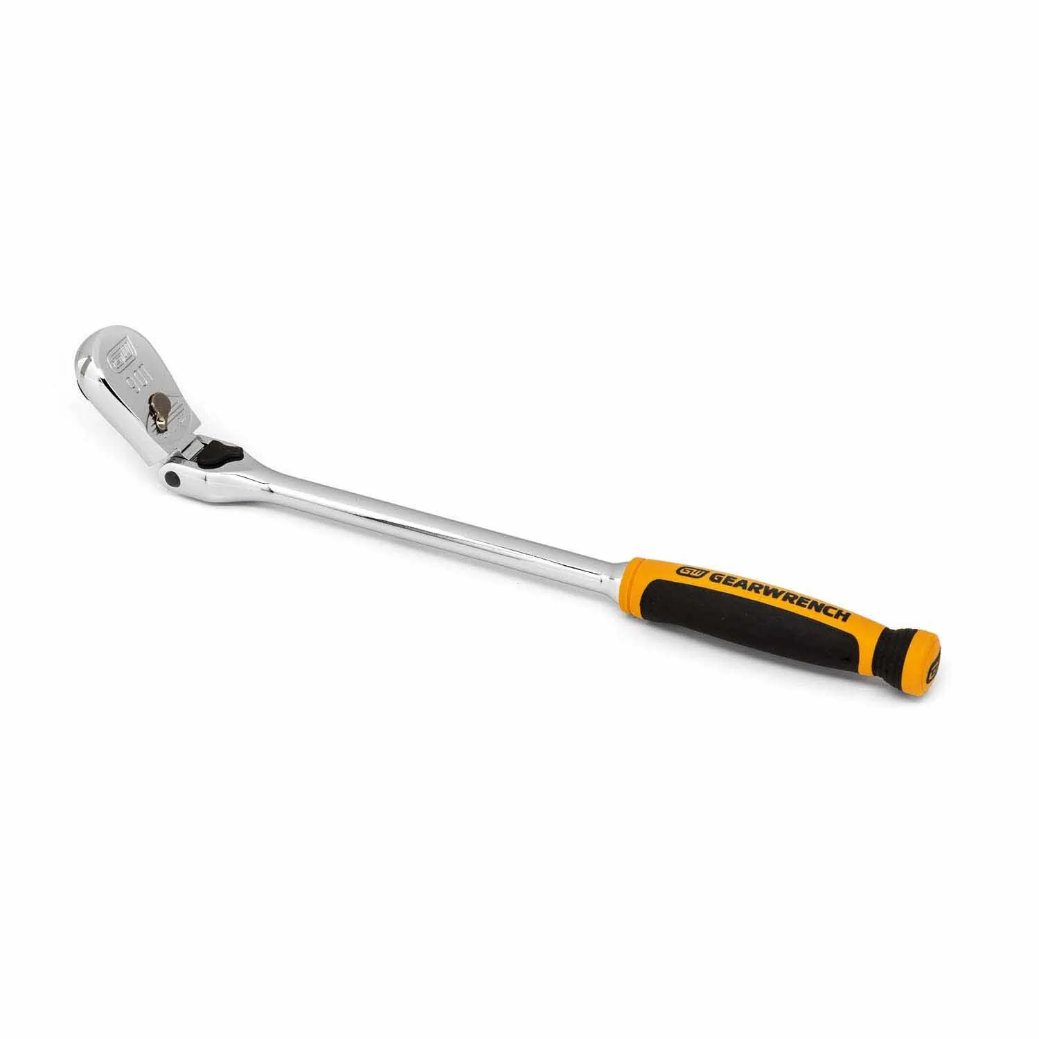 Gearwrench 81267T 3/8" Drive 90-Tooth Dual Material Locking Flex Head Teardrop Ratchet 13" - Image 4