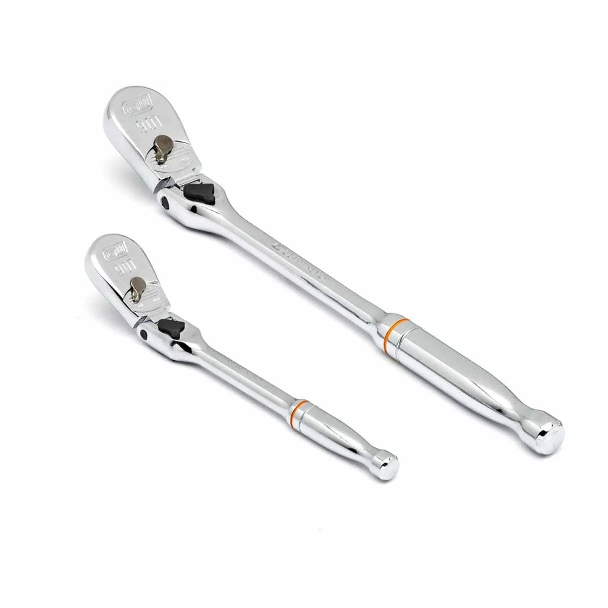 GearWrench 81274T 2 Pc. 1/4" & 3/8" Drive 90-Tooth Locking Flex Head Teardrop Ratchet Set - Image 3