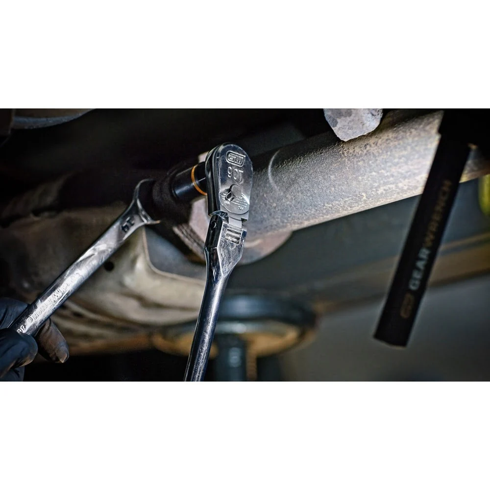 GearWrench 81363T 1/2" Drive 90-Tooth Locking Flex Head Teardrop Ratchet 24" - Image 5