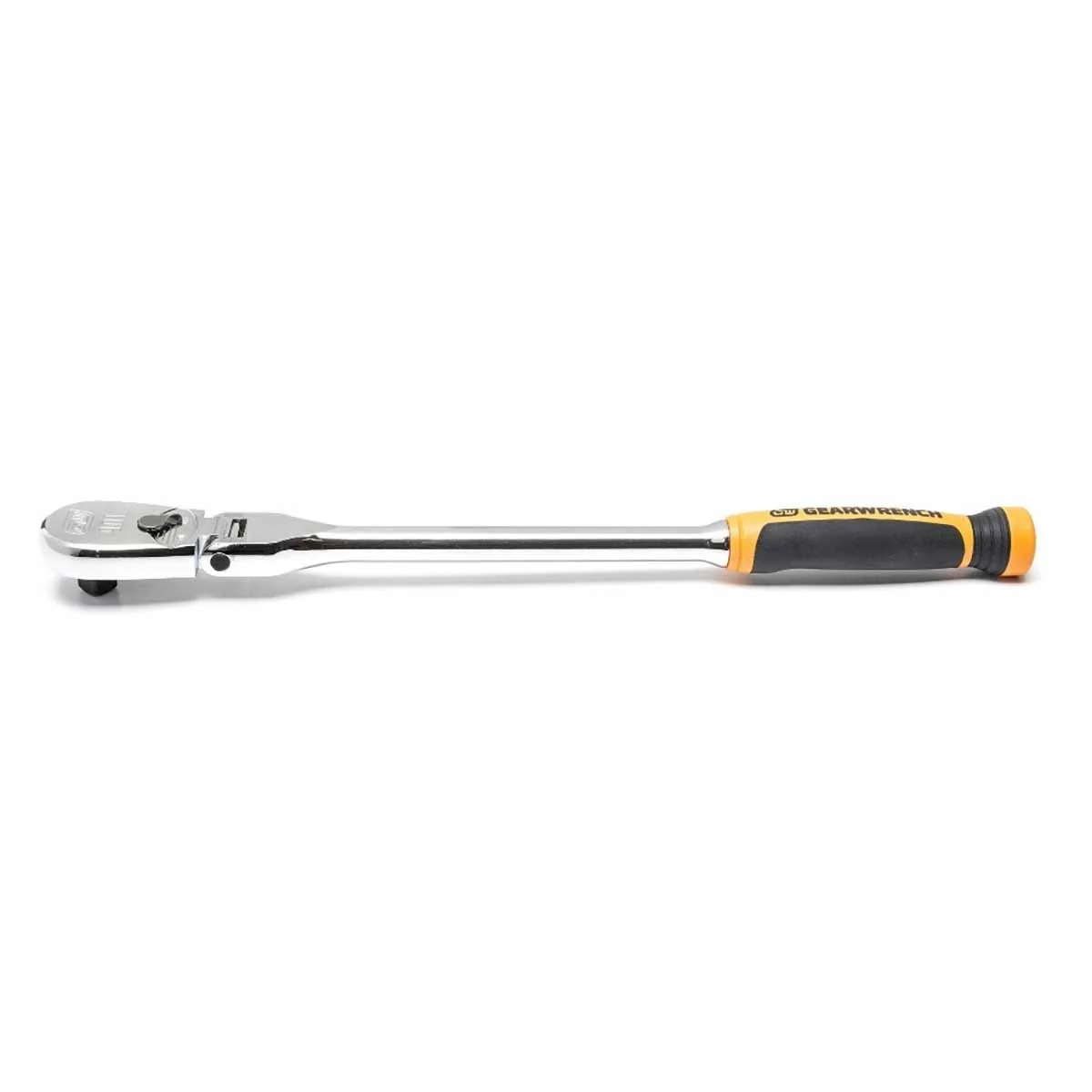 GearWrench 81370T 1/2" Drive 90-Tooth Dual Material Flex Head Teardrop Ratchet 17" - Image 2