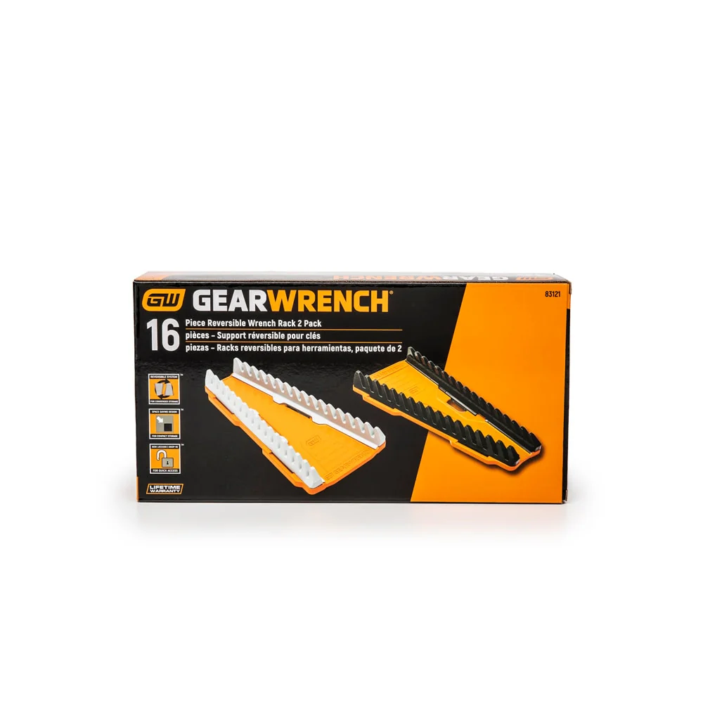 GearWrench 83121 2-Piece 16 Slot Reversible Wrench Rack - Image 6