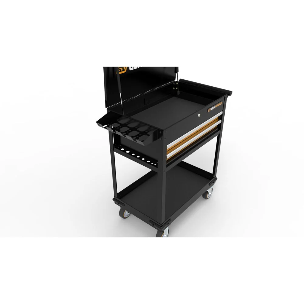 GearWrench 83167 32" 2 Drawer Black & Orange Utility Cart - Image 3