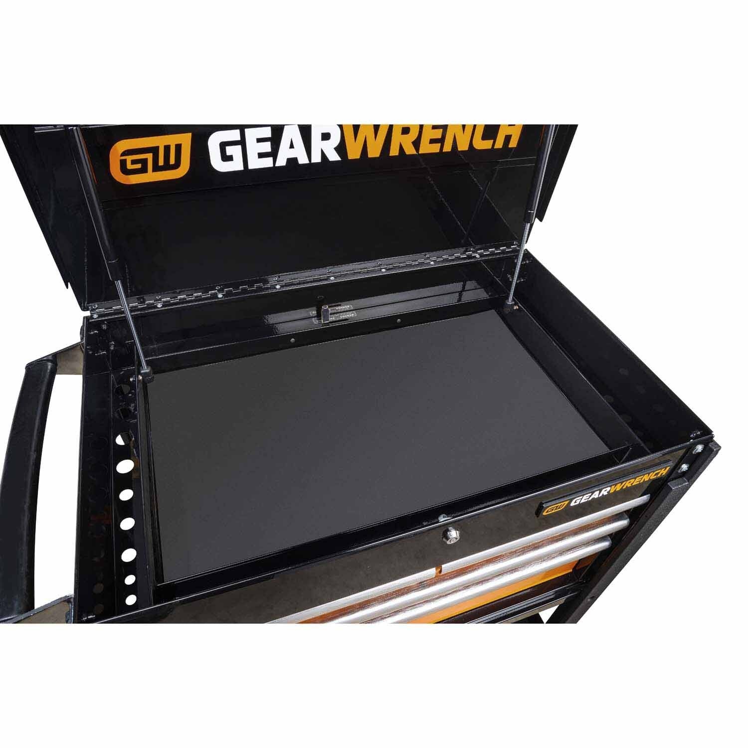 Gearwrench 83168 33" 4 Drawer Black & Orange Utility Cart - Image 4