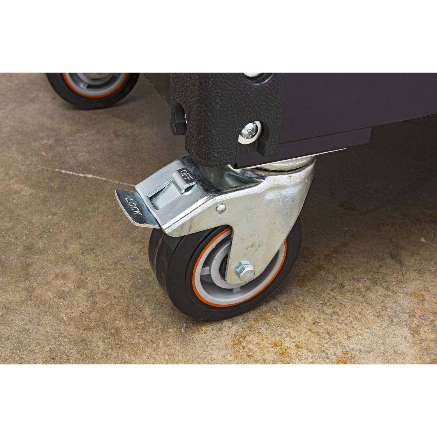 Gearwrench 83168 33" 4 Drawer Black & Orange Utility Cart - Image 7