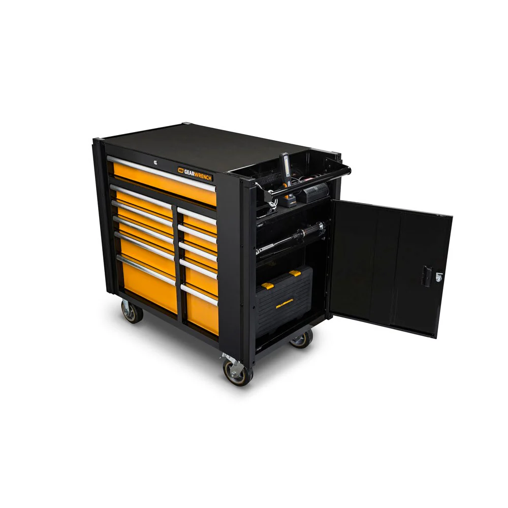 GearWrench 83169 42" 11 Drawer Black & Orange Mobile Work Station - Image 2