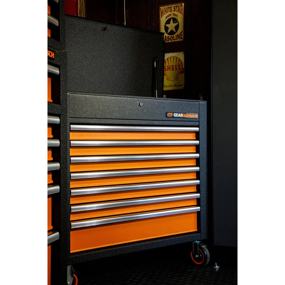 GearWrench 83246 35" 7 Drawer GSX Series Rolling Tool Cart with Tilt Top - Image 7