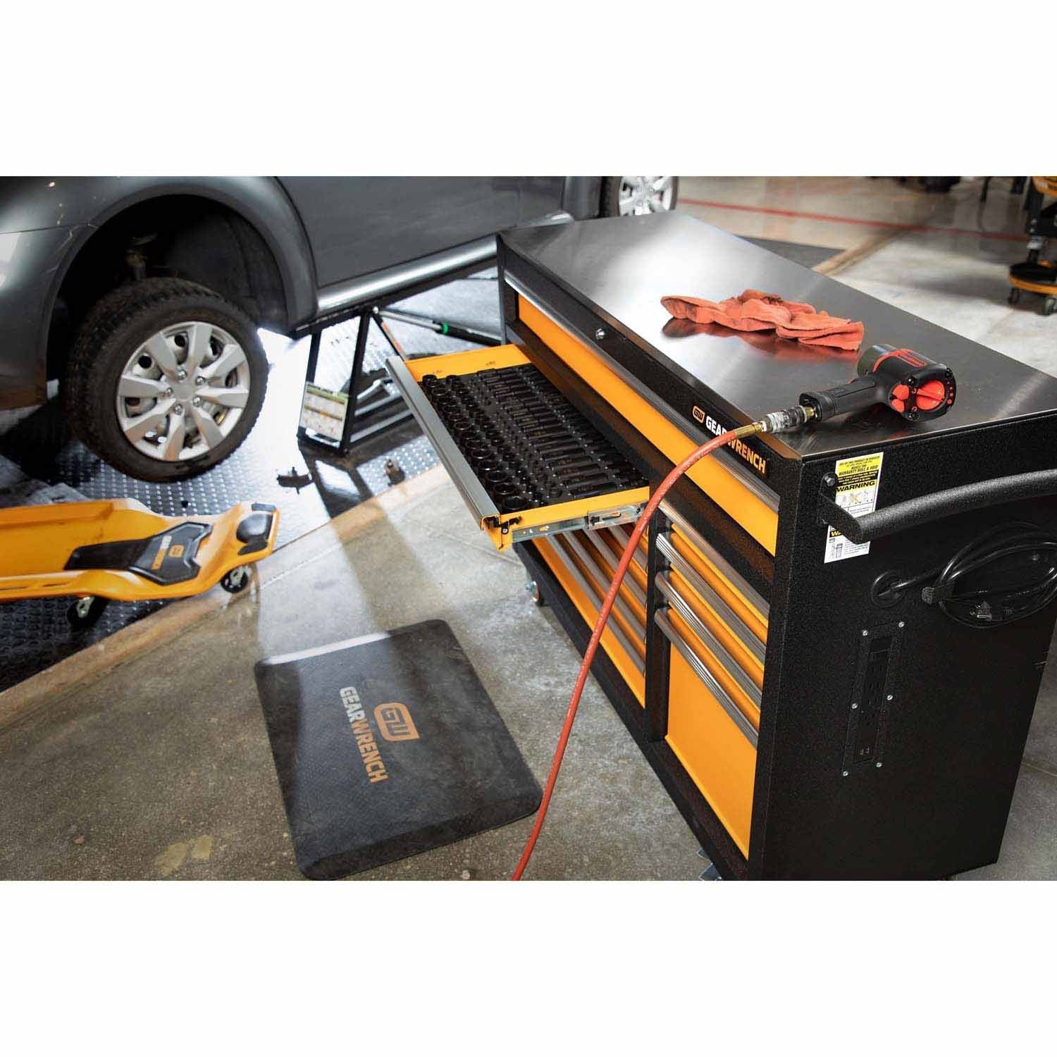 GEARWRENCH 83247 52" 11 Drawer GSX Series Rolling Tool Cabinet with Stainless Steel Worktop - Image 9