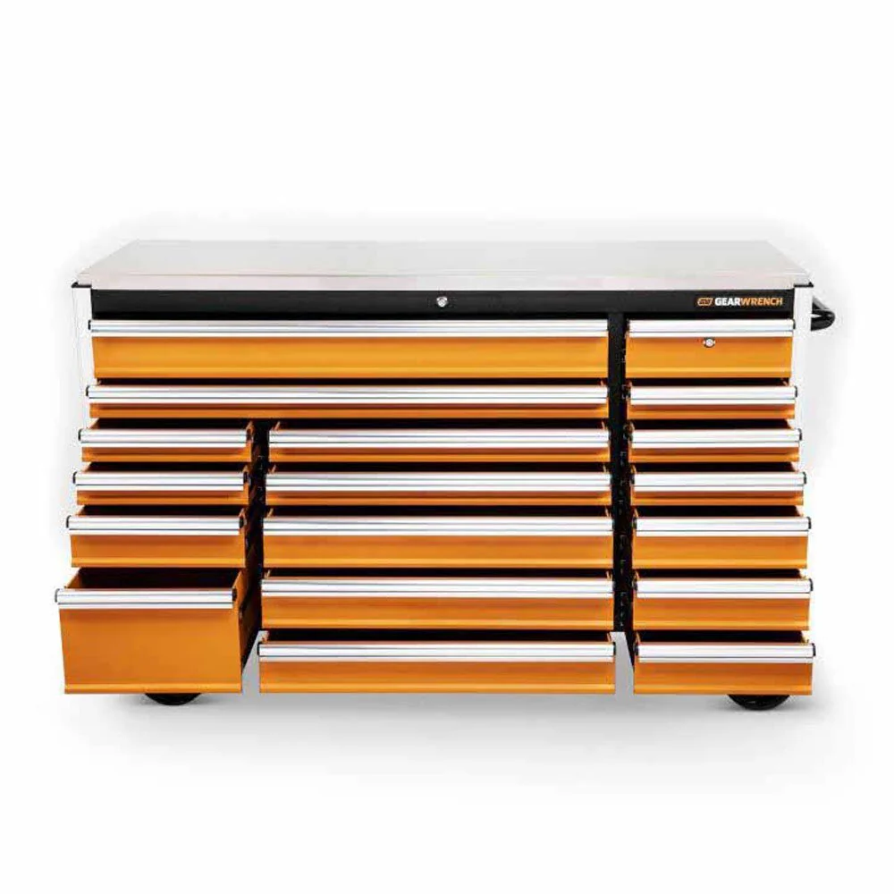 GearWrench 83249 72" 18 Drawer Rolling Tool Cabinet with Stainless Steel Worktop - Image 9
