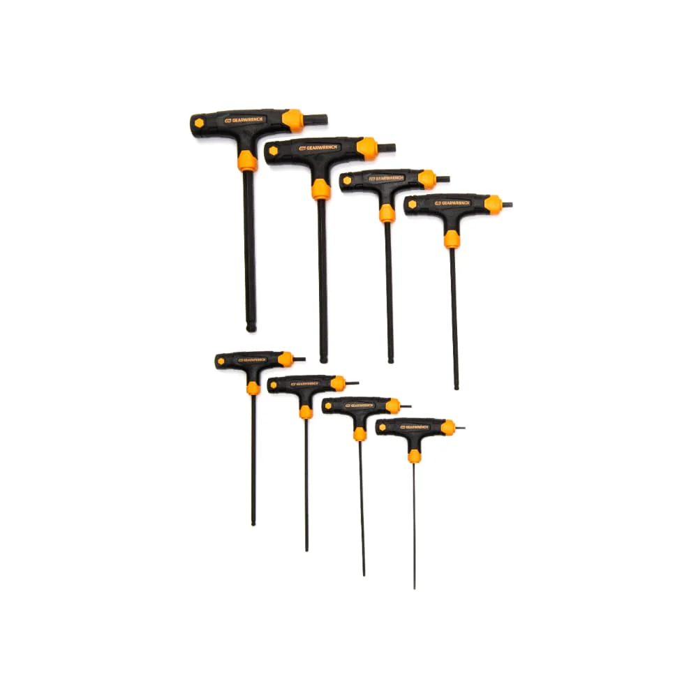 GearWrench 83520 8 Piece Metric Ball End T-Handle Hex Key Set - Image 5