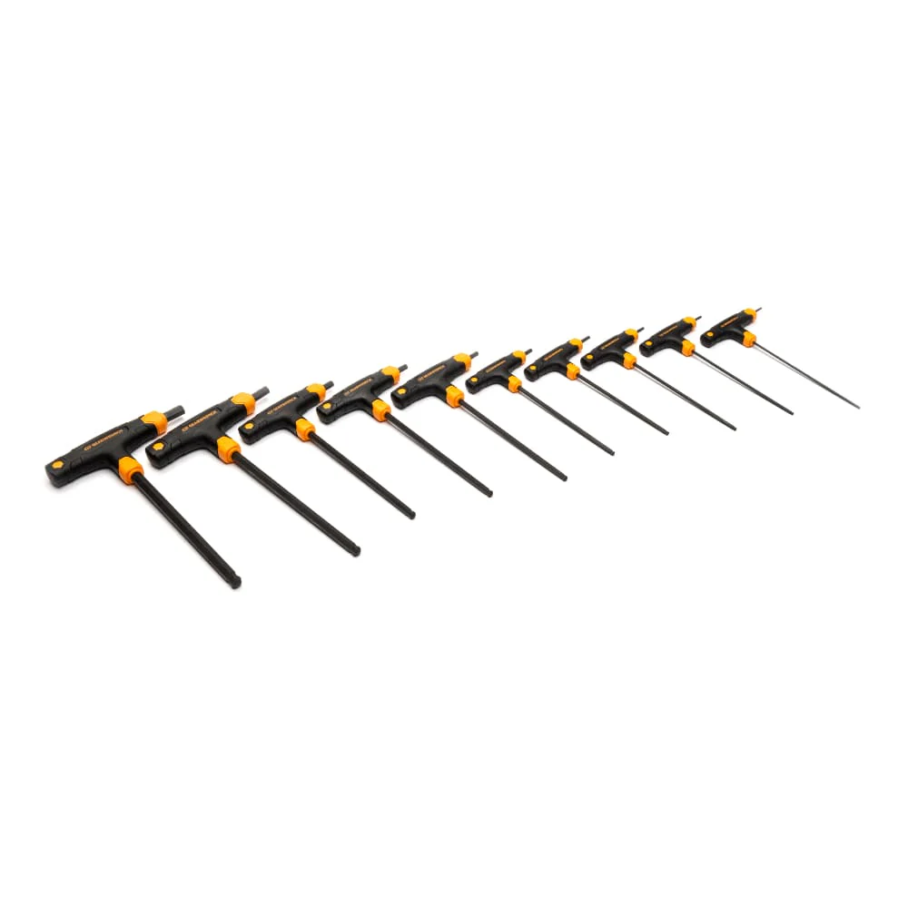 GearWrench 83523 10 Piece SAE Ball End T-Handle Hex Key Set - Image 2