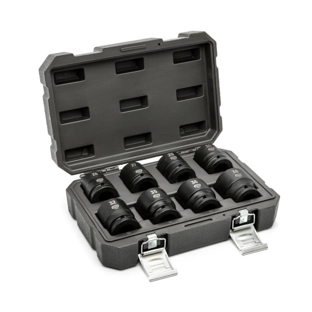 GearWrench 84030 8 Piece 3/4" Drive 6 Point Metric Impact Socket Set - Image 2