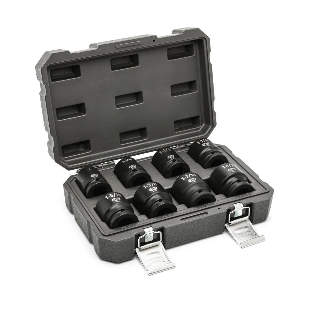 GearWrench 84034 8 Piece 3/4" Drive 6 Point SAE Impact Socket Set - Image 2