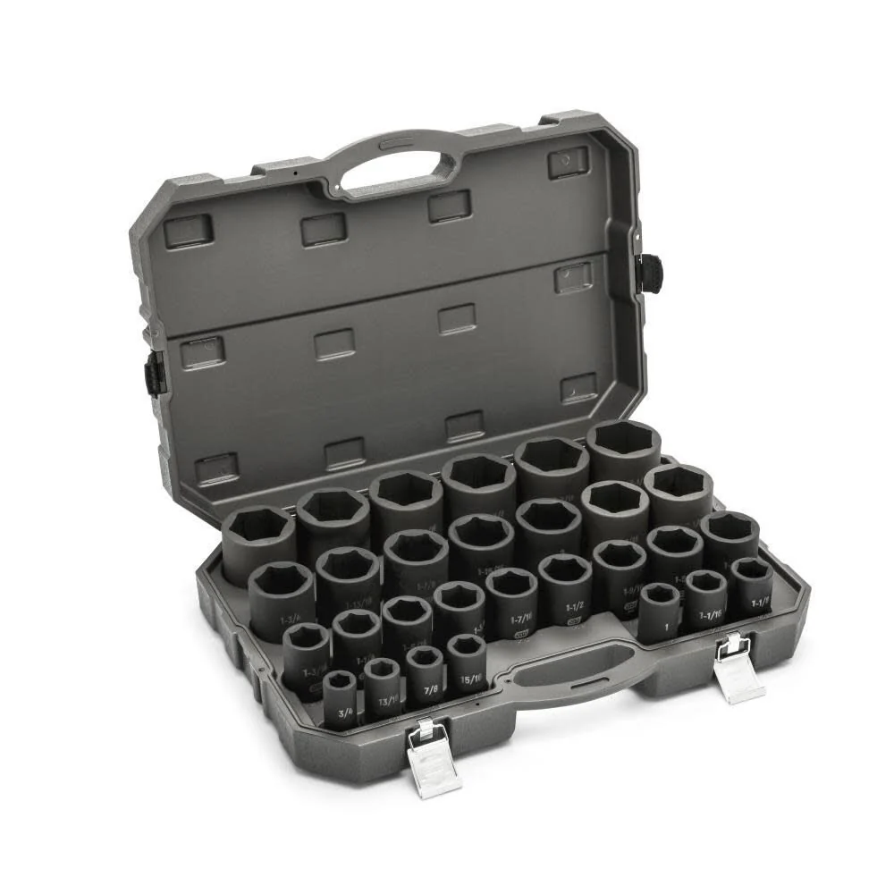 GearWrench 84037 29 Piece 3/4" Drive 6 Point Deep SAE Impact Socket Set - Image 2