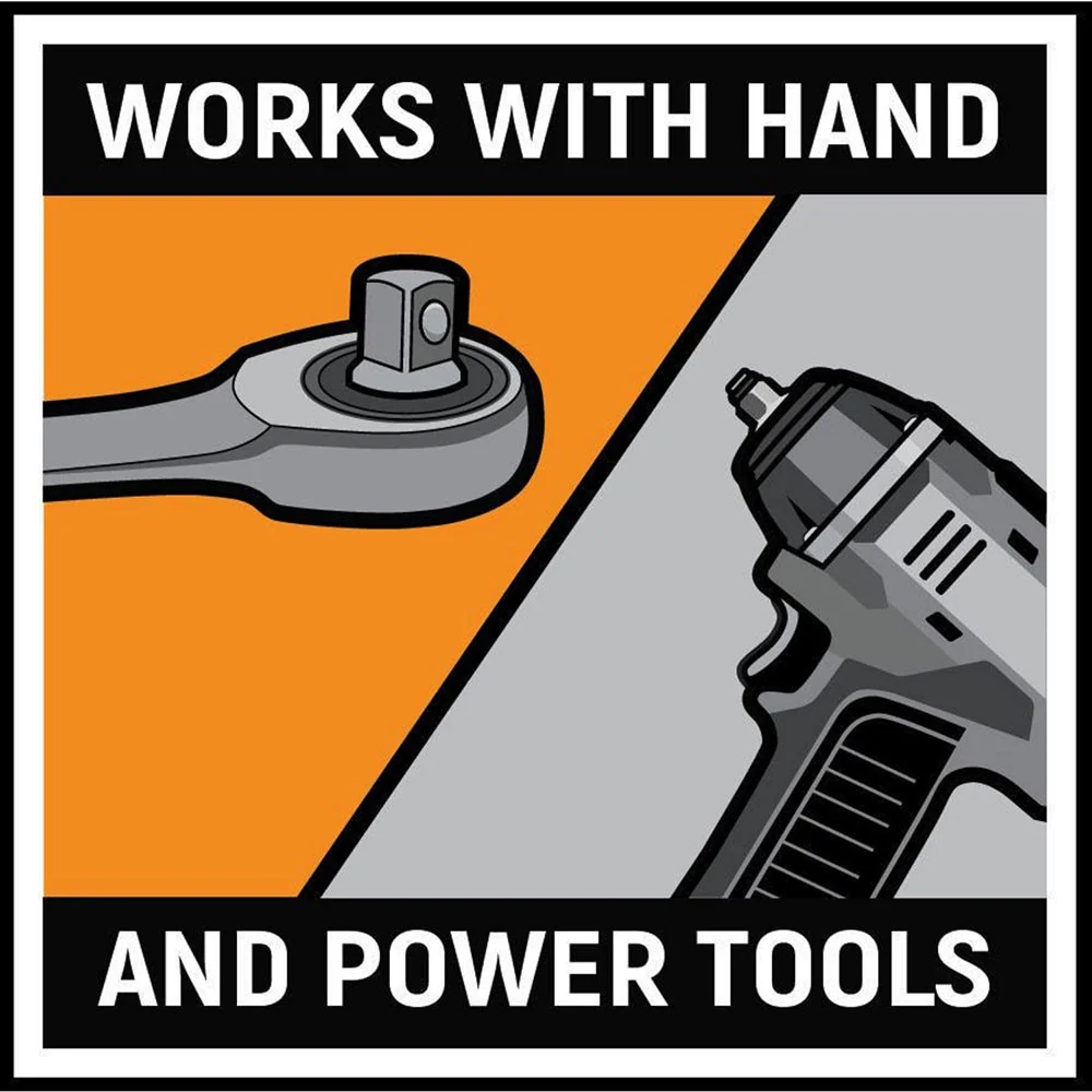 GearWrench 84782 8 Pc. 1/4" & 3/8" Drive Bolt Biter Impact Extraction Socket Set - Image 7