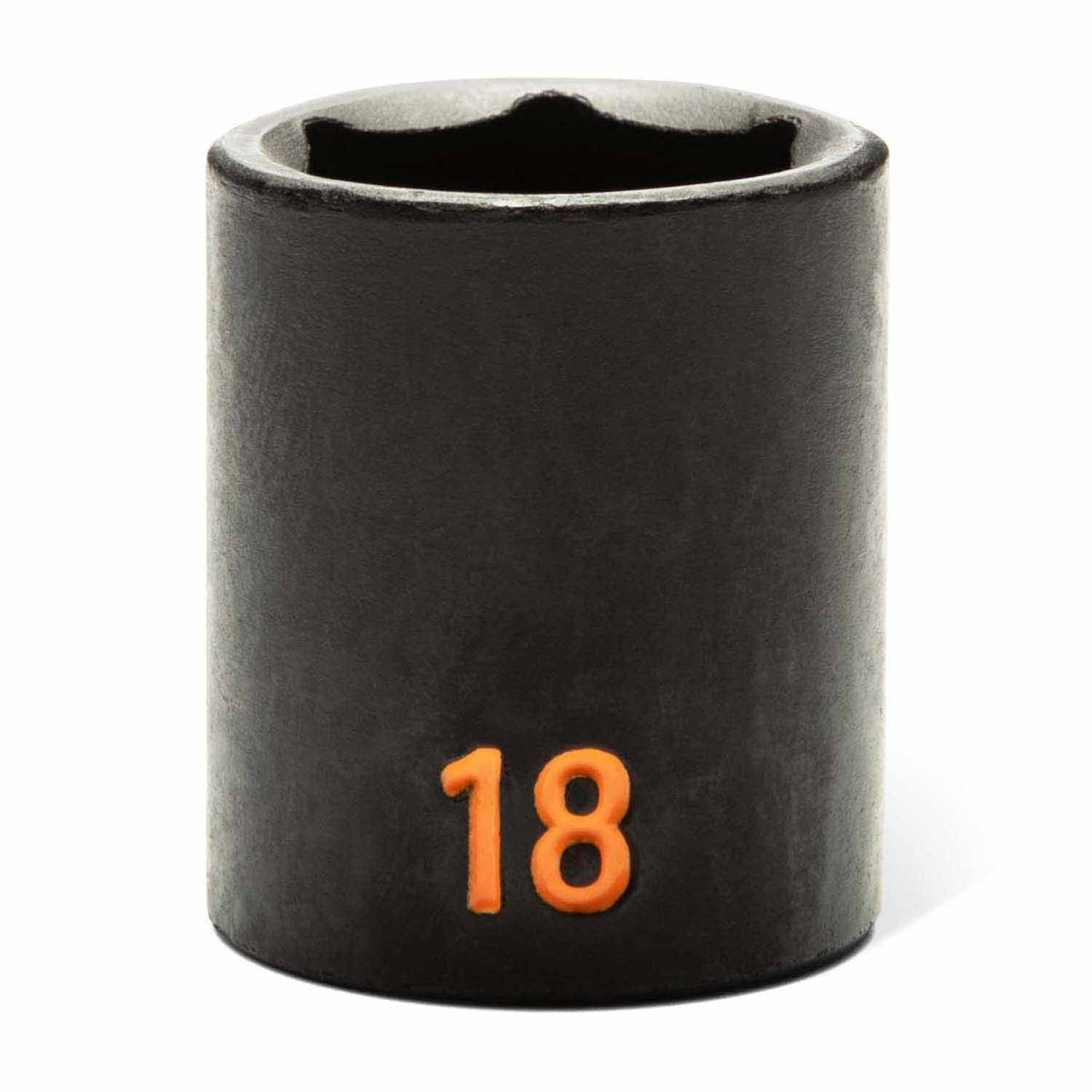 GearWrench 84911H 12 Piece 3/8" Drive 6 Point Metric Hi-Viz Impact Socket Set - Image 5