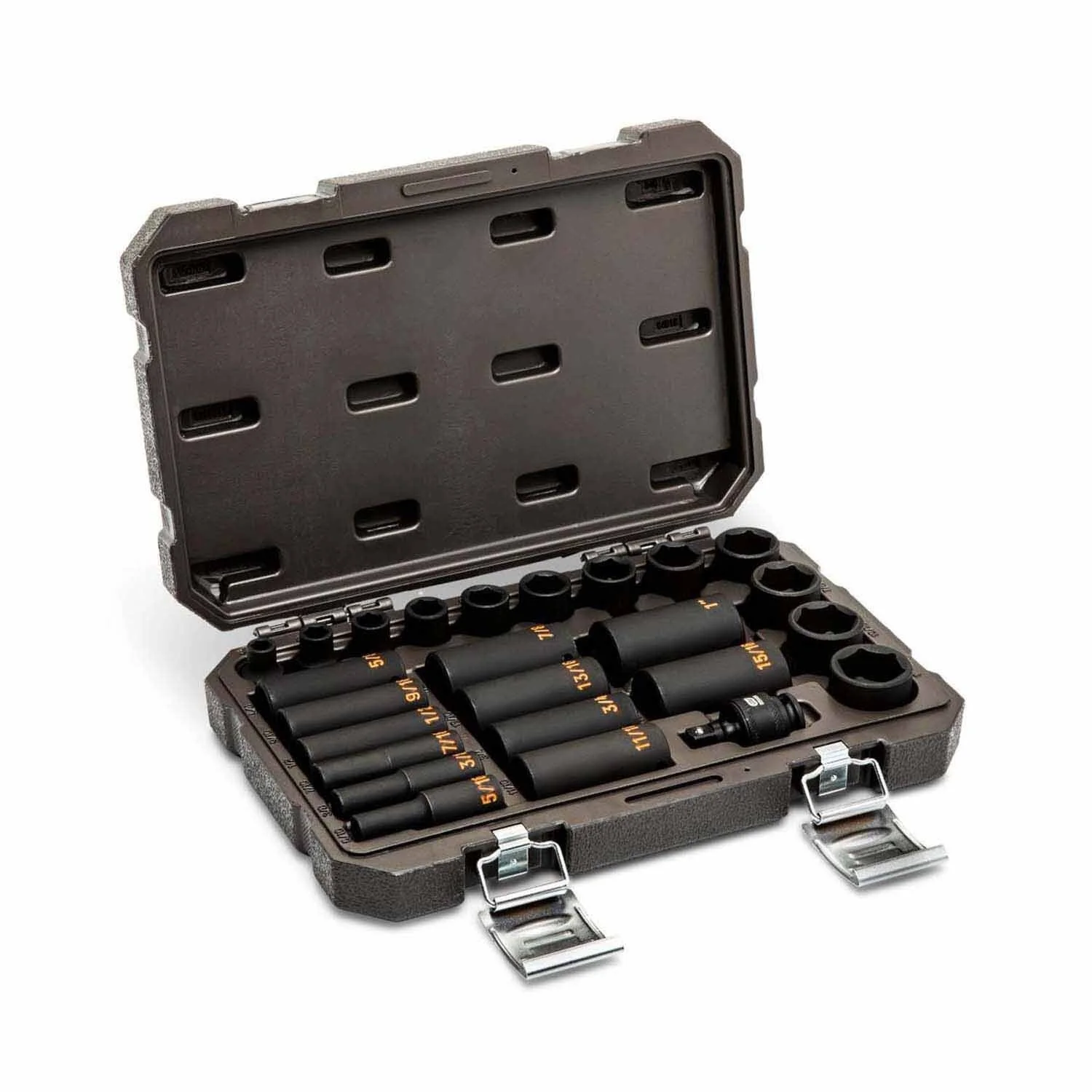 GearWrench 84919H 25 Piece 3/8" Drive 6 Point SAE Hi-Viz Standard & Deep Impact Socket Set - Image 3