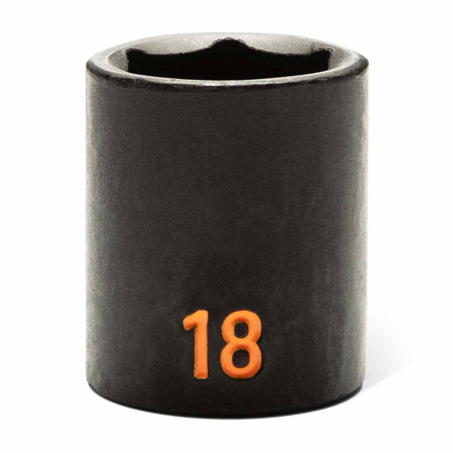 GearWrench 84925H 29 Piece 3/8" Drive 6 Point Metric Hi-Viz Standard & Deep Impact Socket Set - Image 5