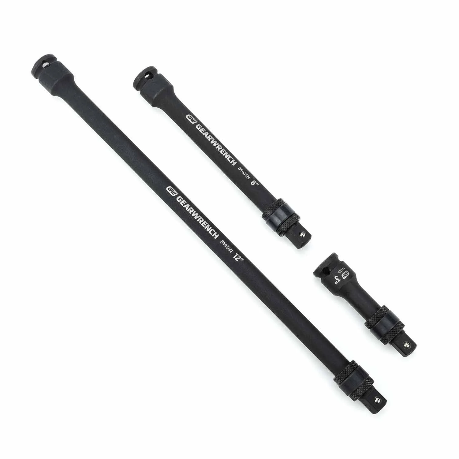 Gearwrench 84927N 3 Pc. 3/8" Drive Impact Locking Extension Set (3", 6" & 12") - Image 3