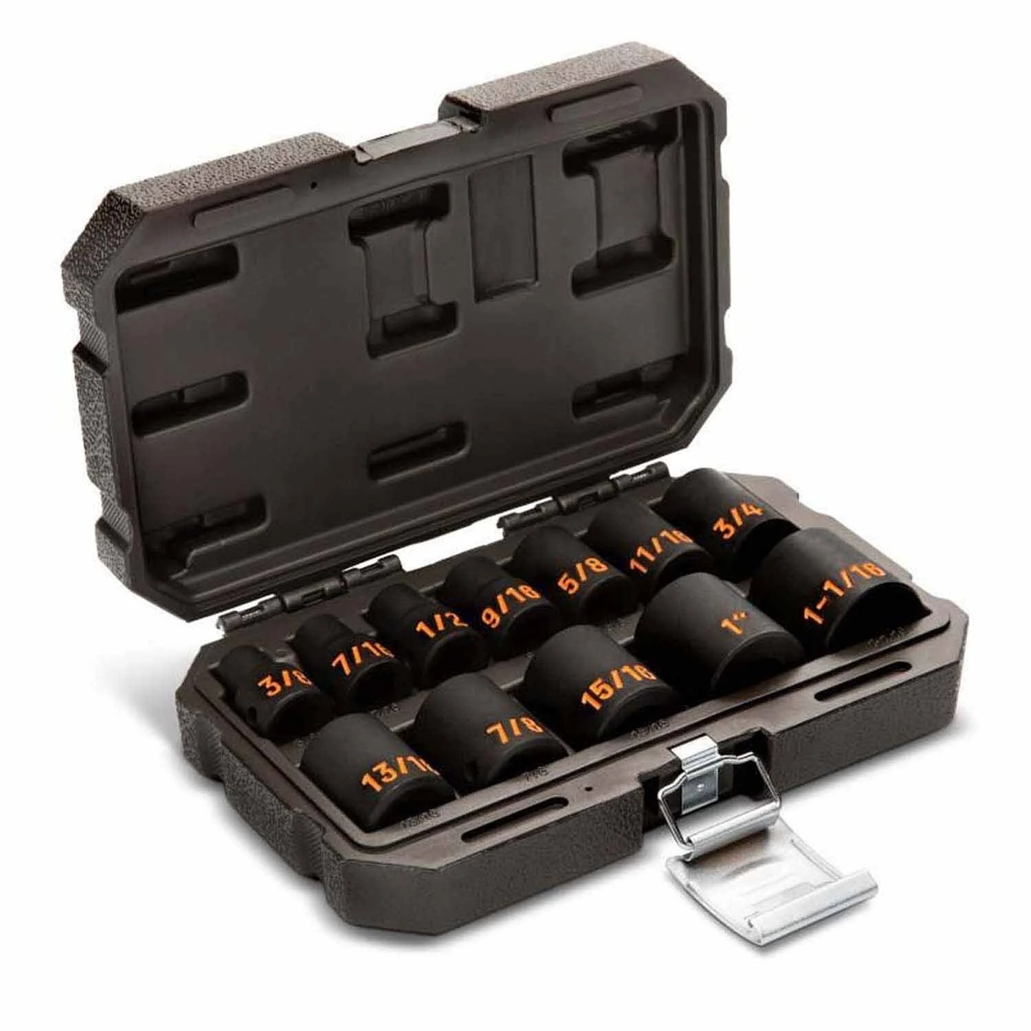 GearWrench 84931H 12 Piece 1/2" Drive 6 Point SAE Hi-Viz Impact Socket Set - Image 3