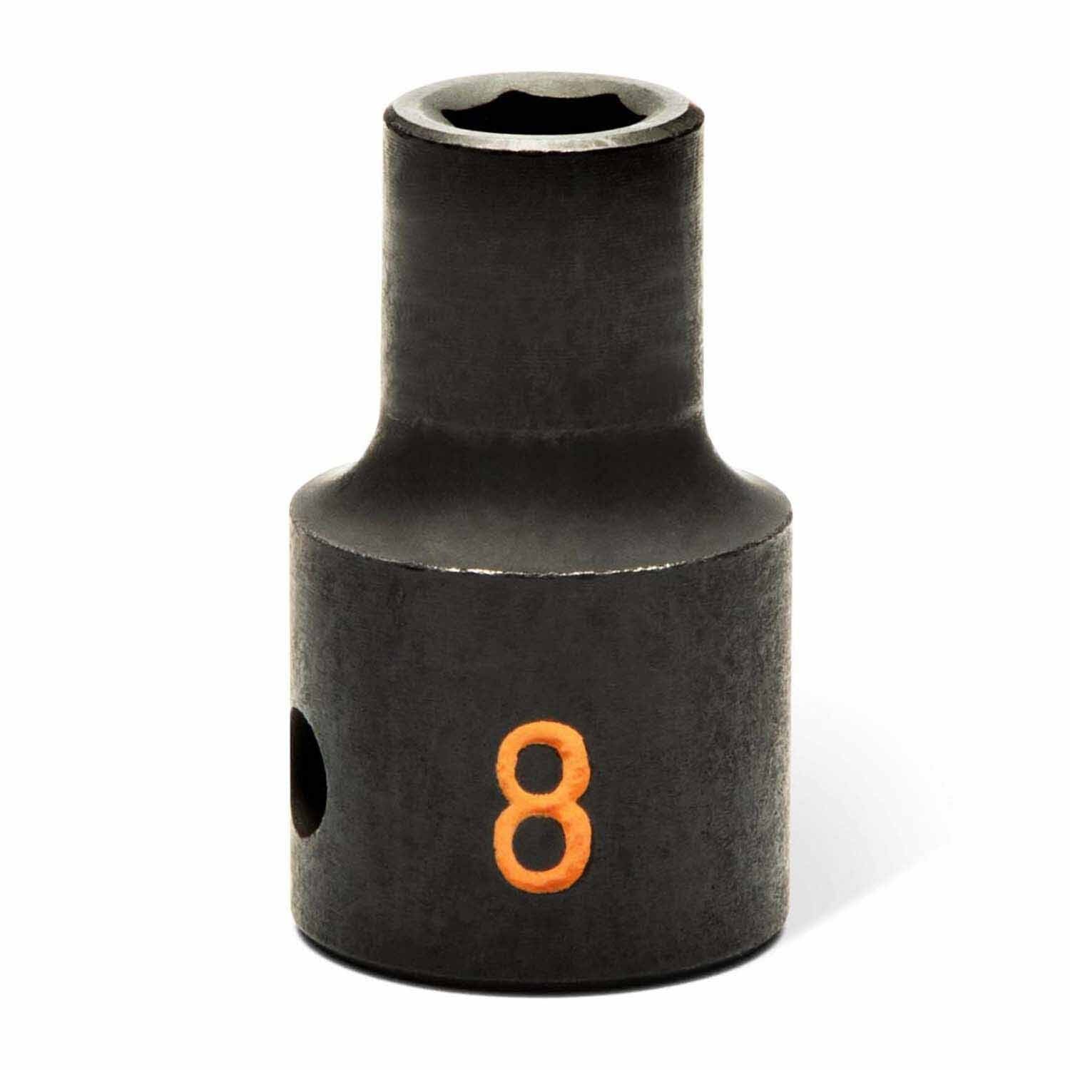 GearWrench 84933H 25 Piece 1/2" Drive 6 Point Metric Hi-Viz Impact Socket Set - Image 5