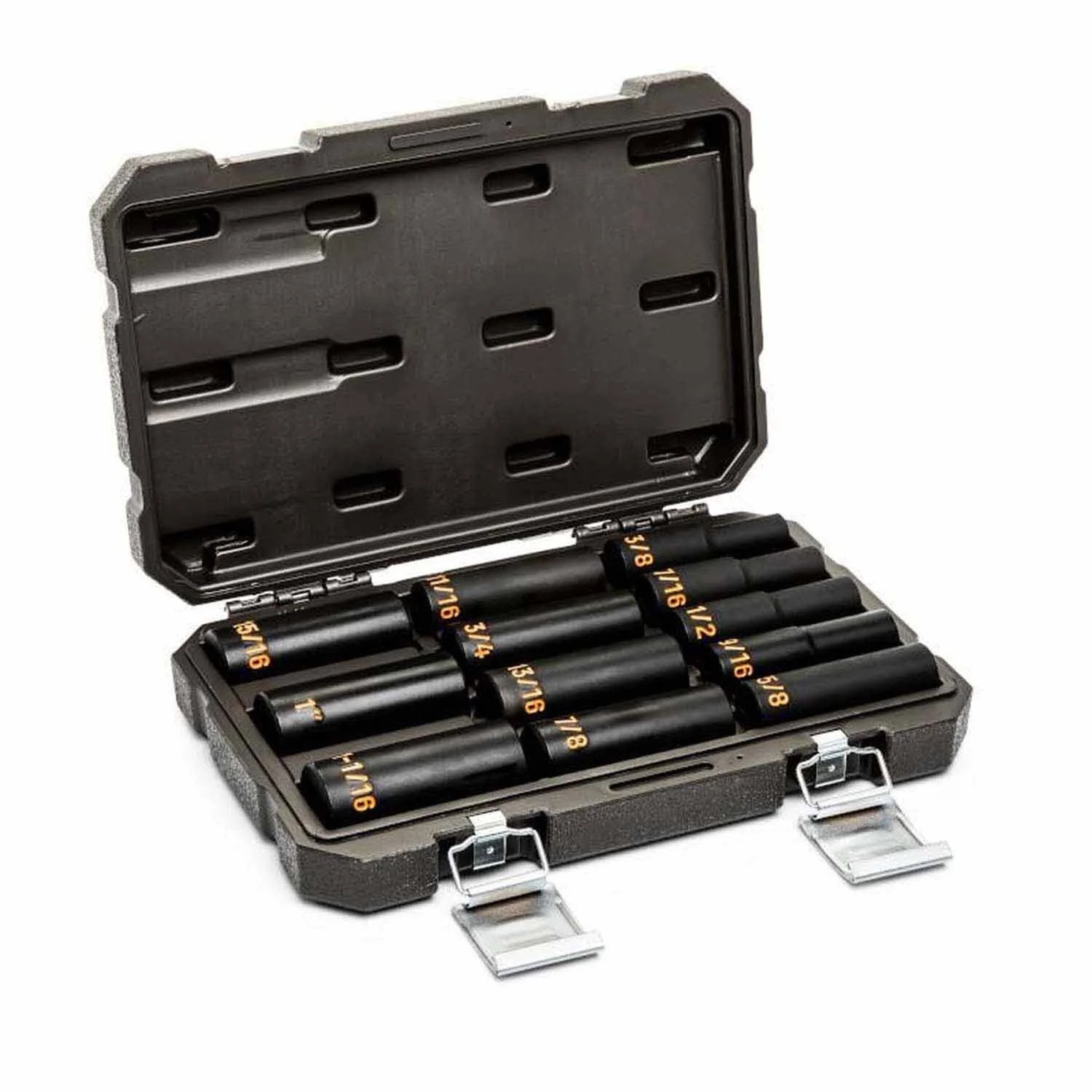 GearWrench 84942H 12 Piece 1/2" Drive 6 Point SAE Hi-Viz Deep Impact Socket Set - Image 3