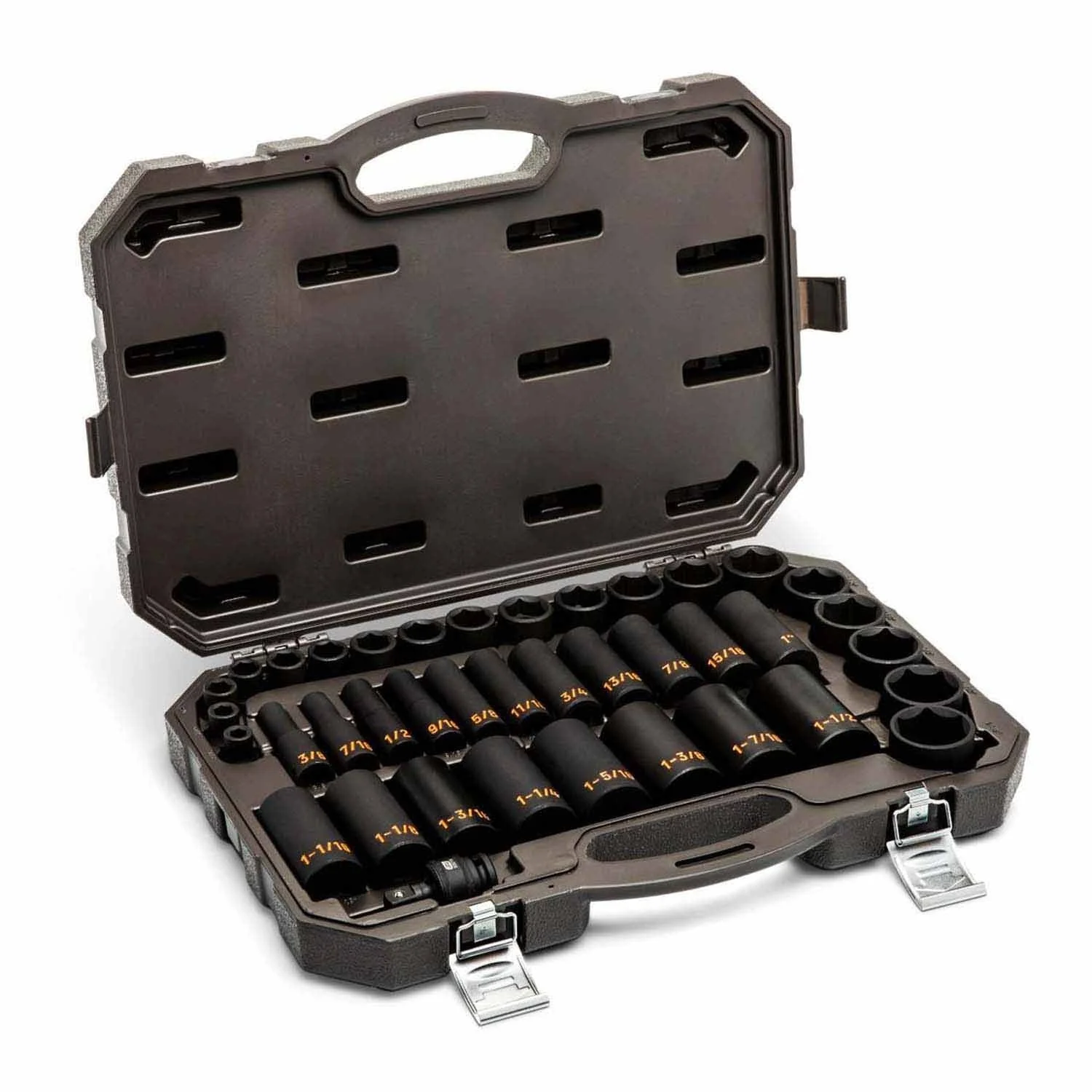 GearWrench 84947H 39 Piece 1/2" Drive 6 Point SAE Hi-Viz Standard & Deep Impact Socket Set - Image 3