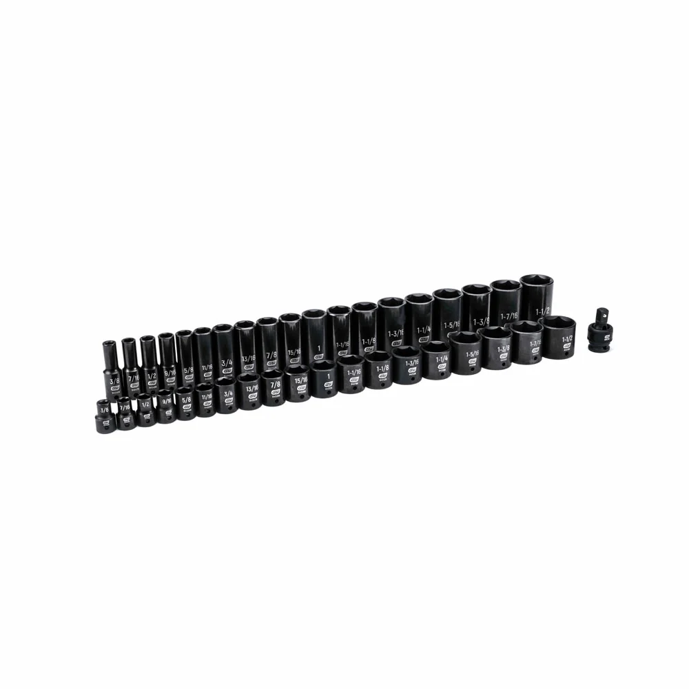 GearWrench 84947N 39 Pc. 1/2" Drive 6 Point Standard & Deep Impact SAE Socket Set - Image 4