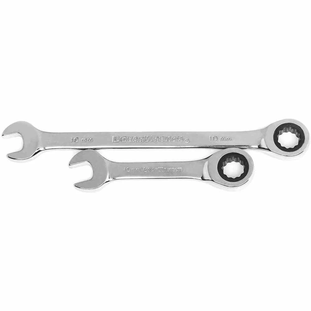 GearWrench 85034 34 Pc. 72-Tooth 12 Point Standard & Stubby Ratcheting Combination SAE/Metric Wrench Set - Image 4
