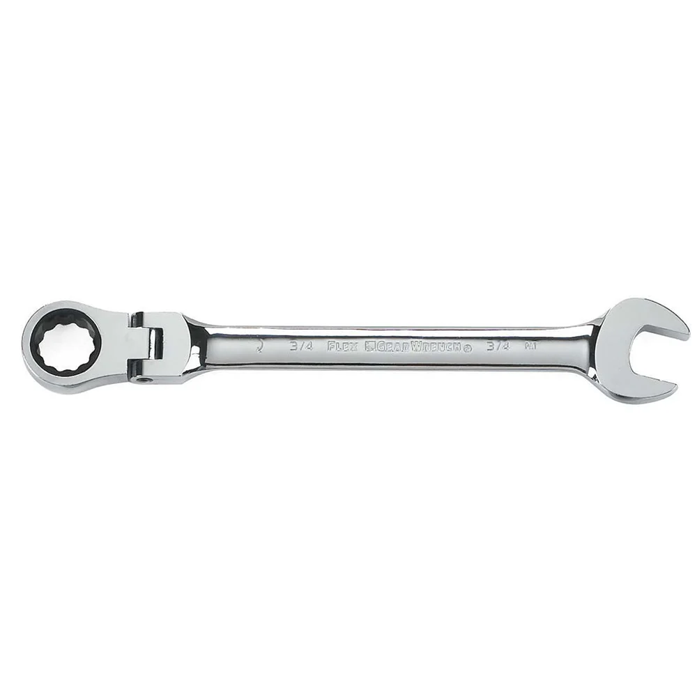 GearWrench 85141 14 Pc. 72-Tooth 12 Point Flex Head Ratcheting Combination SAE/Metric Wrench Set - Image 3