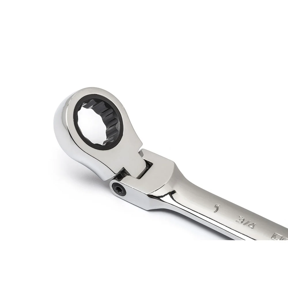 GearWrench 85141 14 Pc. 72-Tooth 12 Point Flex Head Ratcheting Combination SAE/Metric Wrench Set - Image 5