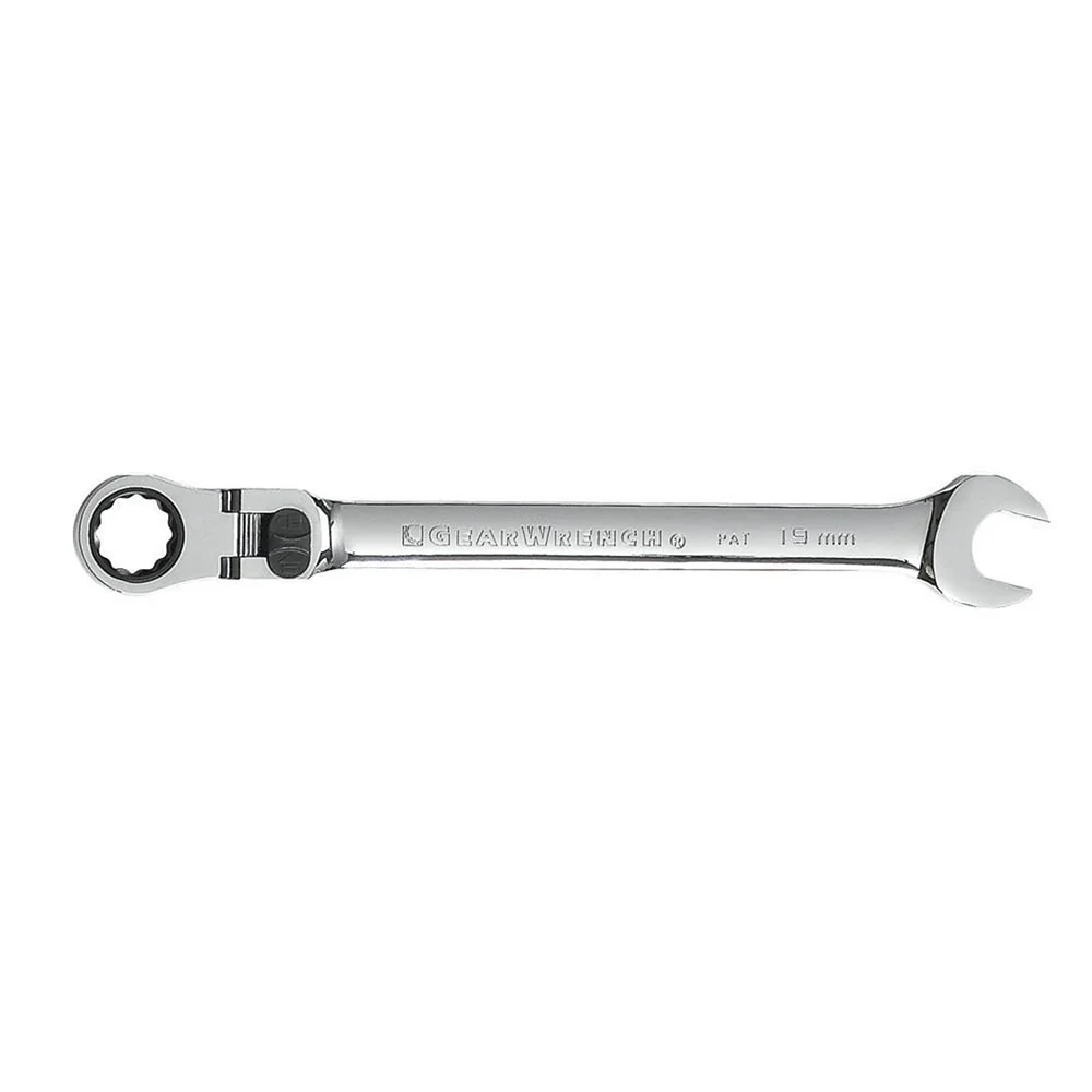 GearWrench 85141 14 Pc. 72-Tooth 12 Point Flex Head Ratcheting Combination SAE/Metric Wrench Set - Image 6