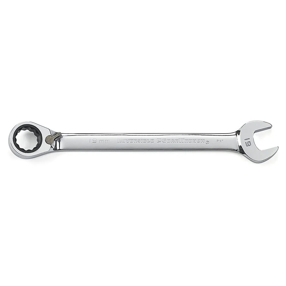 GearWrench 85142 14 Pc. 72-Tooth 12 Point Reversible Ratcheting Combination SAE/Metric Wrench Set - Image 3