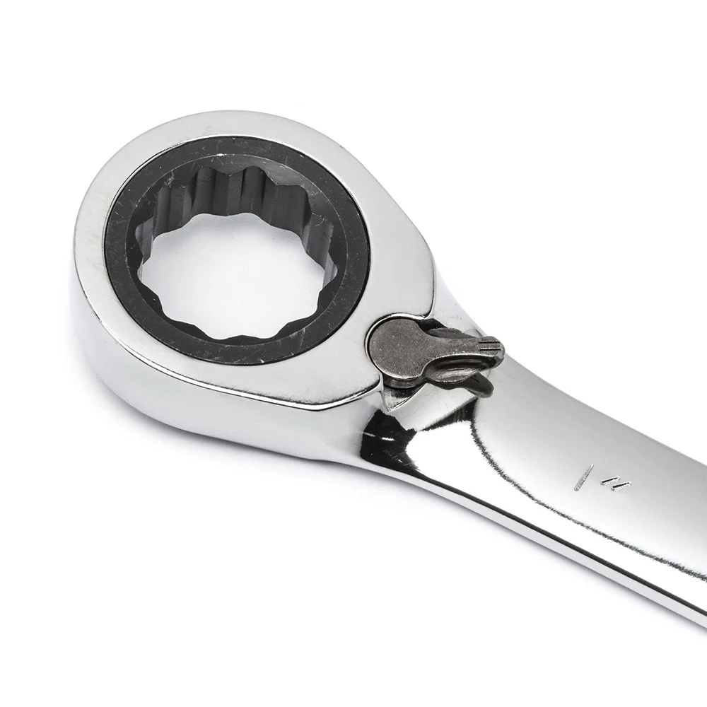 GearWrench 85142 14 Pc. 72-Tooth 12 Point Reversible Ratcheting Combination SAE/Metric Wrench Set - Image 5