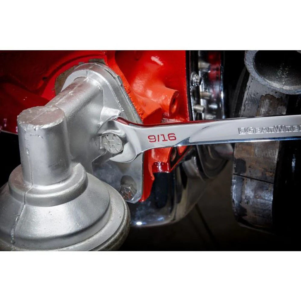GearWrench 86451 16 Pc. 120XP Universal Spline XL Ratcheting Combination SAE Wrench Set - Image 4