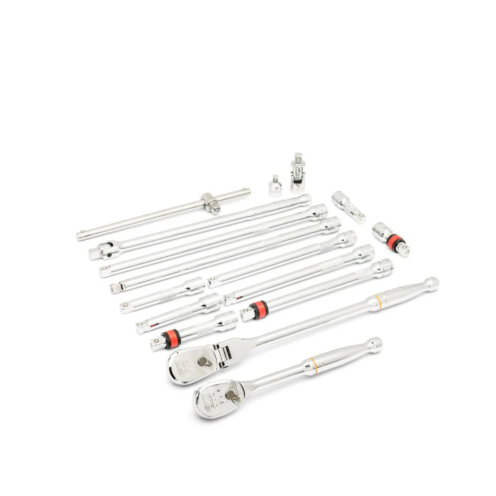 GearWrench 86522 18 Pc. 1/2" 90-Tooth Ratchet & Drive Tool Set with EVA Foam Tray - Image 5